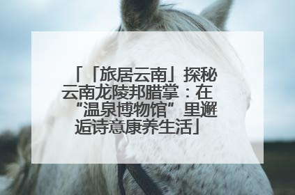 「旅居云南」探秘云南龙陵邦腊掌：在“温泉博物馆”里邂逅诗意康养生活