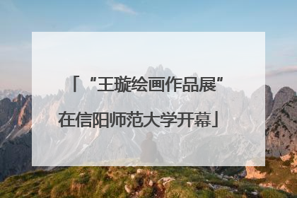 “王璇绘画作品展”在信阳师范大学开幕