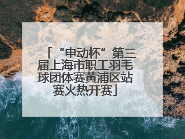 “申动杯”第三届上海市职工羽毛球团体赛黄浦区站赛火热开赛