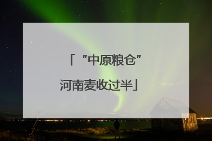 “中原粮仓”河南麦收过半