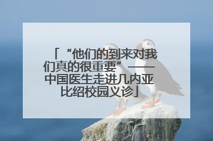 “他们的到来对我们真的很重要”——中国医生走进几内亚比绍校园义诊