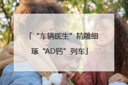 “车辆医生”精雕细琢“AD钙”列车