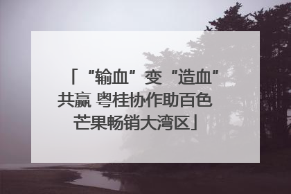 “输血”变“造血”共赢 粤桂协作助百色芒果畅销大湾区