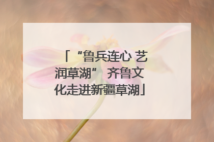 “鲁兵连心 艺润草湖” 齐鲁文化走进新疆草湖