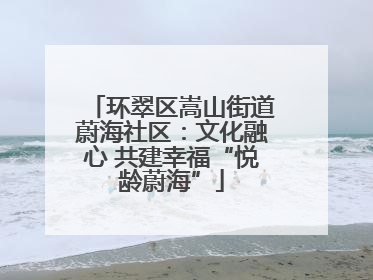 环翠区嵩山街道蔚海社区：文化融心 共建幸福“悦龄蔚海”