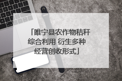 睢宁县农作物秸秆综合利用 衍生多种经营创收形式