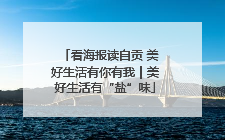 看海报读自贡 美好生活有你有我｜美好生活有“盐”味