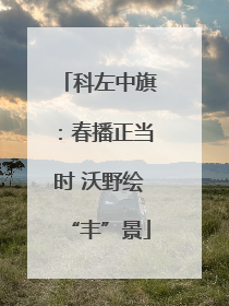 科左中旗：春播正当时 沃野绘“丰”景
