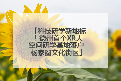 科技研学新地标！德州首个XR大空间研学基地落户杨家圈文化街区