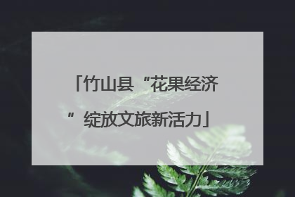 竹山县“花果经济”绽放文旅新活力