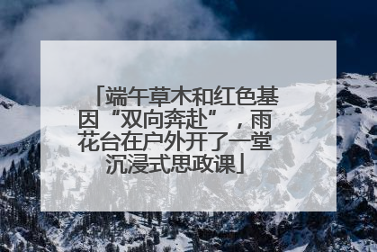 端午草木和红色基因“双向奔赴”，雨花台在户外开了一堂沉浸式思政课
