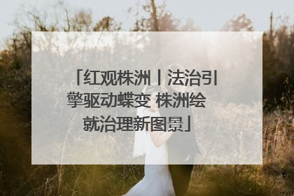 红观株洲丨法治引擎驱动蝶变 株洲绘就治理新图景