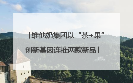 维他奶集团以“茶+果”创新基因连推两款新品