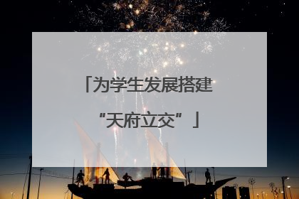 为学生发展搭建“天府立交”