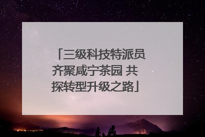三级科技特派员齐聚咸宁茶园 共探转型升级之路
