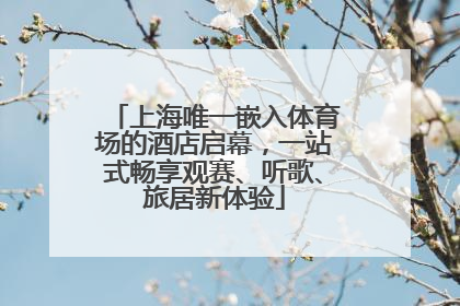 上海唯一嵌入体育场的酒店启幕，一站式畅享观赛、听歌、旅居新体验