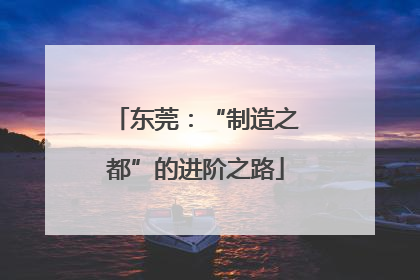 东莞：“制造之都”的进阶之路