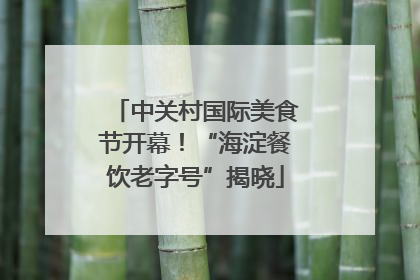 中关村国际美食节开幕！“海淀餐饮老字号”揭晓