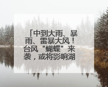 中到大雨、暴雨、雷暴大风！台风“蝴蝶”来袭，或将影响湖北！