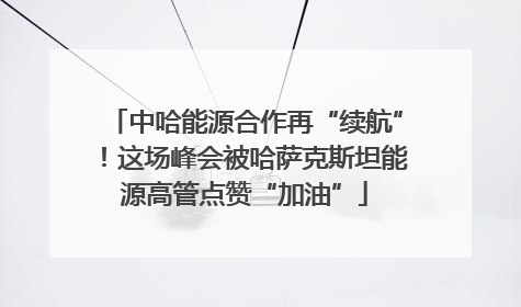 中哈能源合作再“续航”！这场峰会被哈萨克斯坦能源高管点赞“加油”