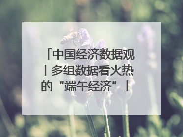 中国经济数据观丨多组数据看火热的“端午经济”