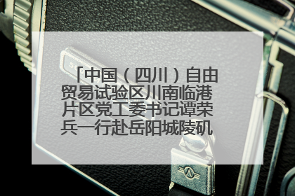 中国（四川）自由贸易试验区川南临港片区党工委书记谭荣兵一行赴岳阳城陵矶综保区考察
