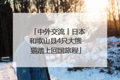 中外交流丨日本和歌山县4只大熊猫踏上回国旅程