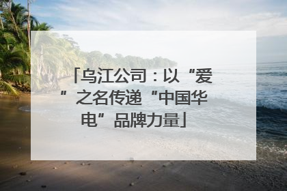 乌江公司：以“爱”之名传递“中国华电”品牌力量