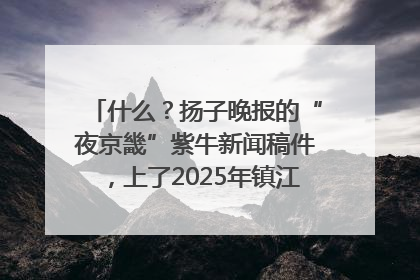 什么？扬子晚报的“夜京畿”紫牛新闻稿件，上了2025年镇江中考模拟卷！