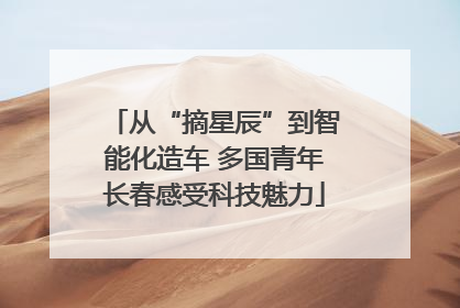 从“摘星辰”到智能化造车 多国青年长春感受科技魅力