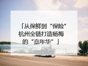从保鲜到“保险” 杭州全链打造杨梅的“嘉年华”
