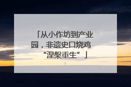 从小作坊到产业园，非遗史口烧鸡“涅槃重生”