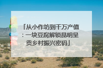 从小作坊到千万产值：一块豆腐解锁昆明呈贡乡村振兴密码