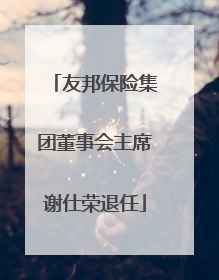友邦保险集团董事会主席谢仕荣退任