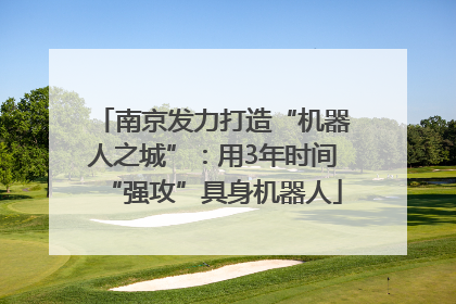 南京发力打造“机器人之城”：用3年时间“强攻”具身机器人