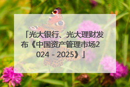 光大银行、光大理财发布《中国资产管理市场2024－2025》