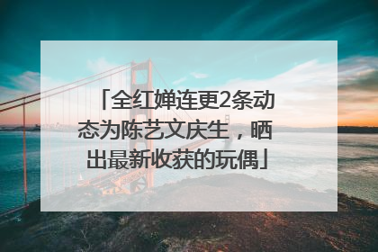 全红婵连更2条动态为陈艺文庆生，晒出最新收获的玩偶