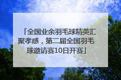 全国业余羽毛球精英汇聚孝感，第二届全国羽毛球邀请赛10日开赛