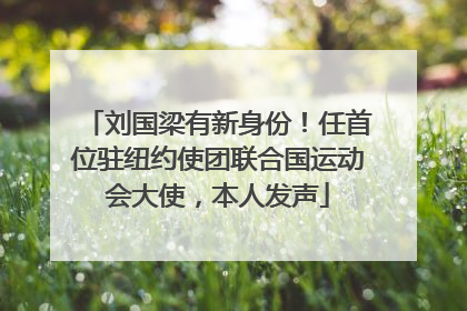 刘国梁有新身份！任首位驻纽约使团联合国运动会大使，本人发声