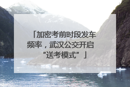 加密考前时段发车频率，武汉公交开启“送考模式”