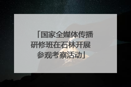 国家全媒体传播研修班在石林开展参观考察活动