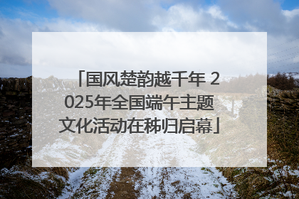 国风楚韵越千年 2025年全国端午主题文化活动在秭归启幕