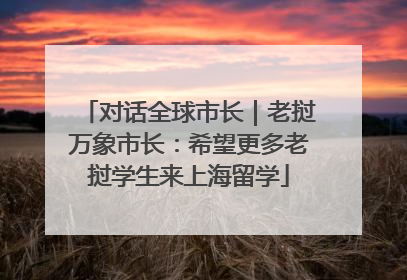 对话全球市长｜老挝万象市长：希望更多老挝学生来上海留学