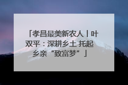 孝昌最美新农人丨叶双平：深耕乡土 托起乡亲“致富梦”