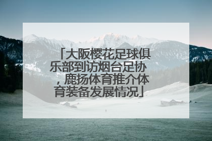 大阪樱花足球俱乐部到访烟台足协，鹿扬体育推介体育装备发展情况