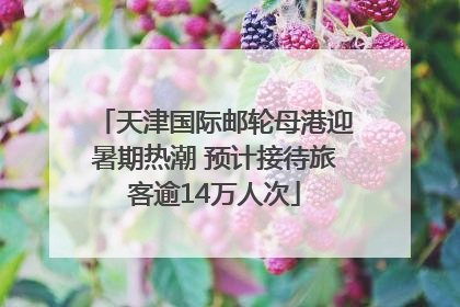 天津国际邮轮母港迎暑期热潮 预计接待旅客逾14万人次
