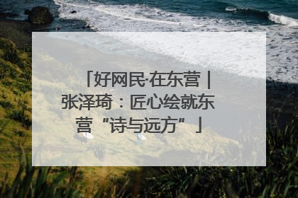 好网民·在东营｜张泽琦：匠心绘就东营“诗与远方”