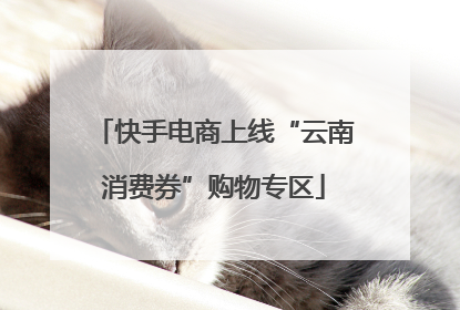 快手电商上线“云南消费券”购物专区