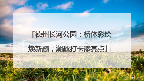 德州长河公园：桥体彩绘焕新颜，潮趣打卡添亮点