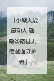 小城大爱最动人 致敬炎陵县无偿献血守护者